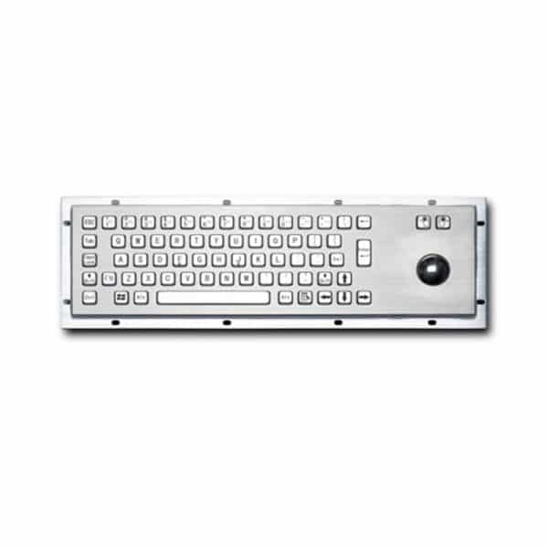کیبرد فلزی ضد ضربه صنعتی IP65 به همراه ترکبال مدل M-T800-392110