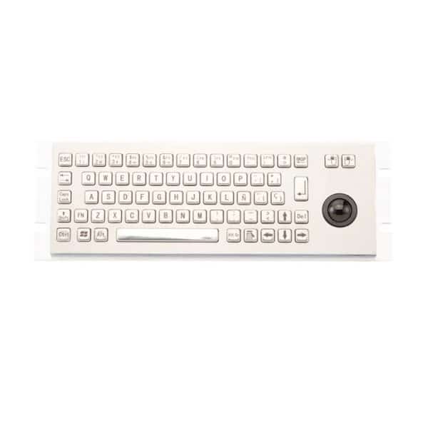 کیبرد صنعتی ضد ضربه IP65  به همراه ترکبال و نور پس زمینه ،سایز 101*288 میلیمتر