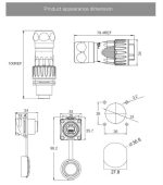 کانکتور RJ45 صنعتی ضد آب قفل شونده IP68 ( ست کامل )