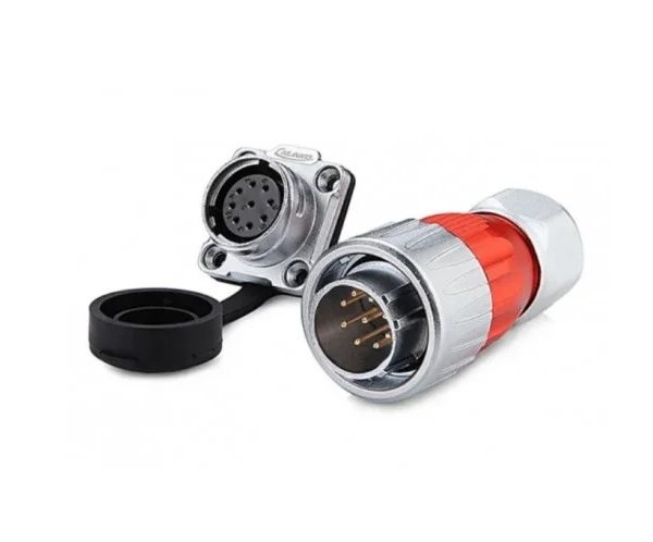 کانکتور 9 پین صنعتی ضد آب قفل شونده 400 ولت 5 آمپر مدل DH20 IP67