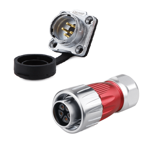 کانکتور 5 پین تغذیه صنعتی 500 ولت 10 آمپر ضد آب قفل شونده IP67